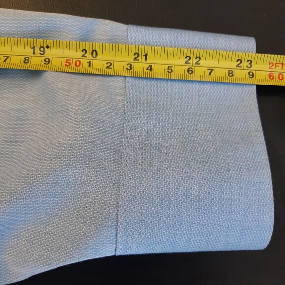 Calvin Klein SZ 16.5 Regular Fit Light Blue 100% Cotton Men's Button Up Shirt - Picture 12 of 13